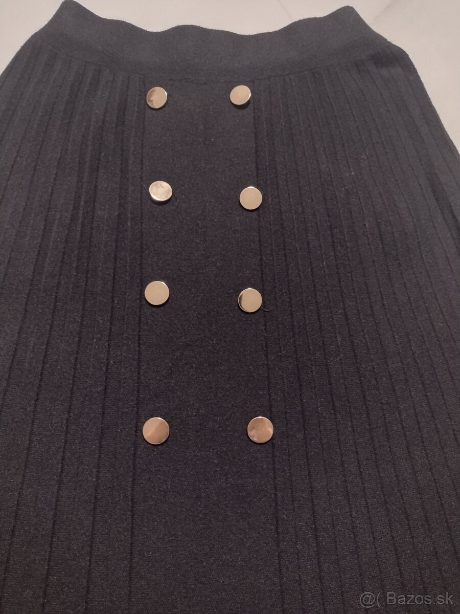 Vlnená plisovaná sukňa - 3