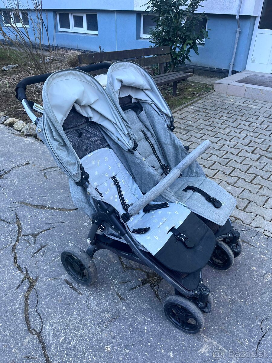 Kočík pre dvojičky / súrodenecký kočík - 3