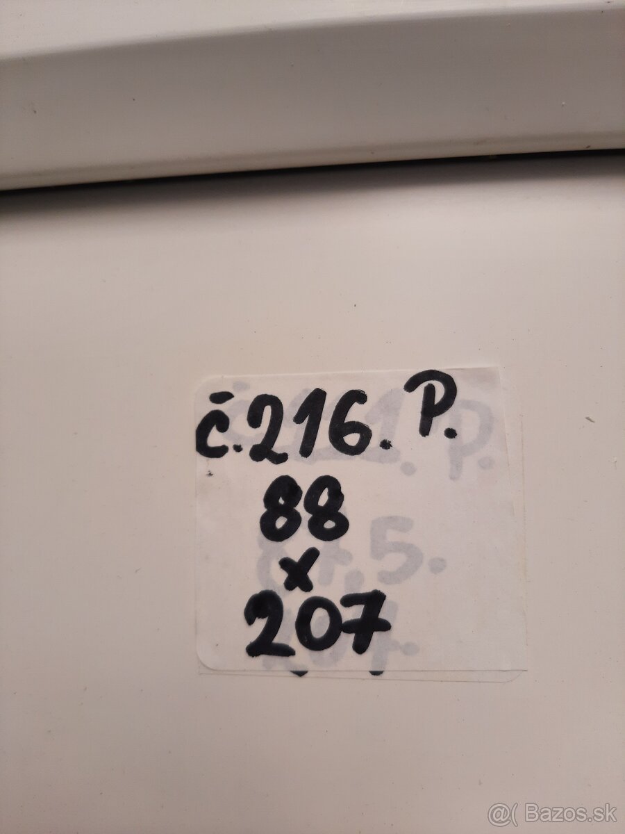 Plastové dvere Č. 216. P - 3