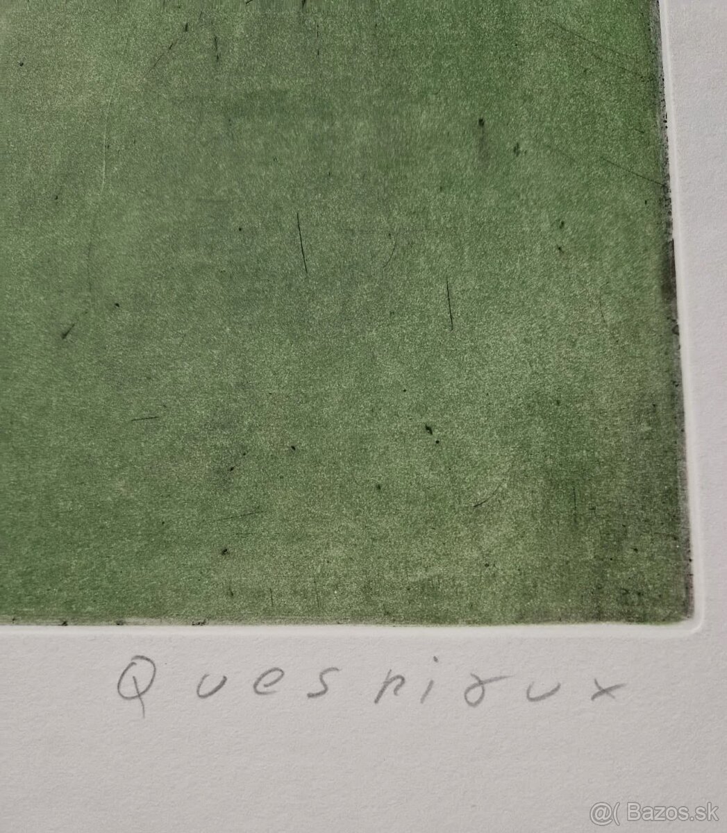 BERNARD QUESNIAUX - Amamcs (Lept,podpis) / Abstraktny figur. - 3