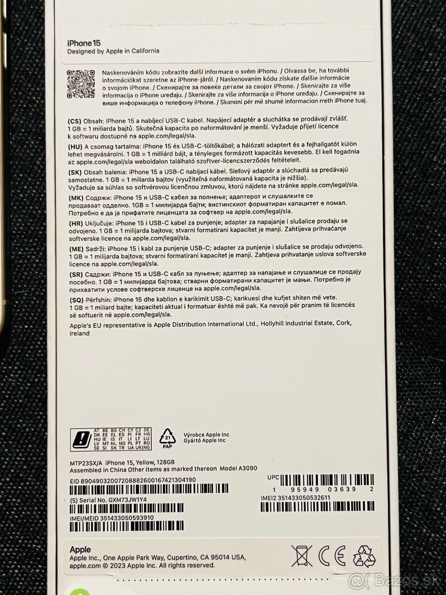 iPhone 15 128GB Žltý - 3