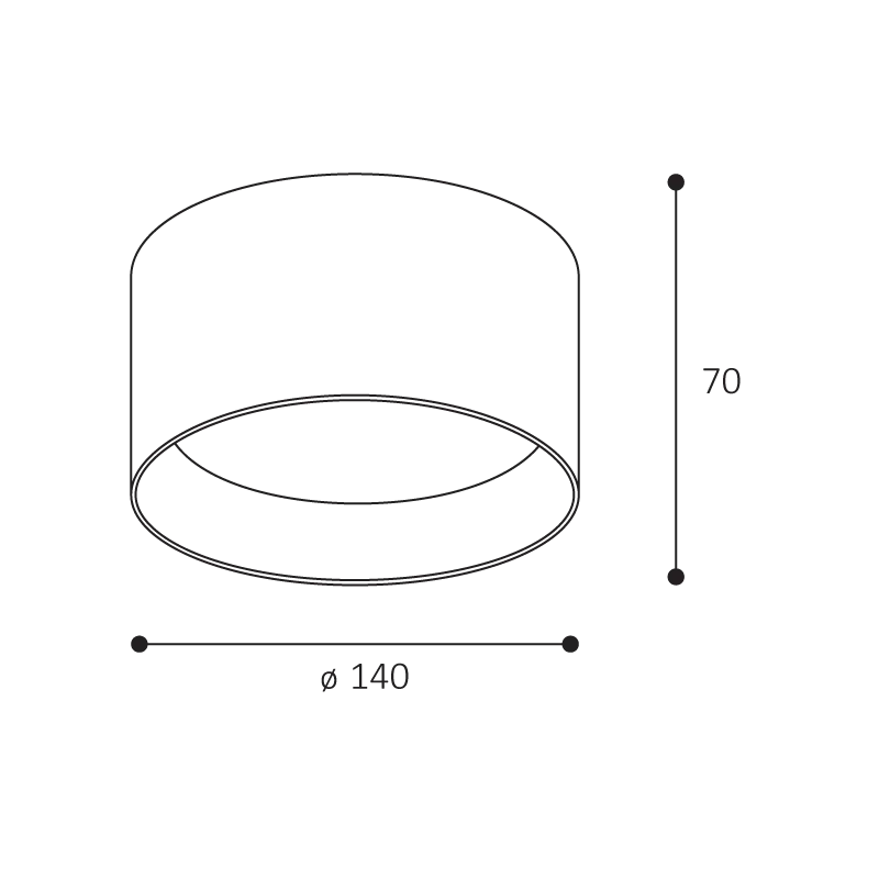 Stropné svietidlo biele stmievateľné - 3