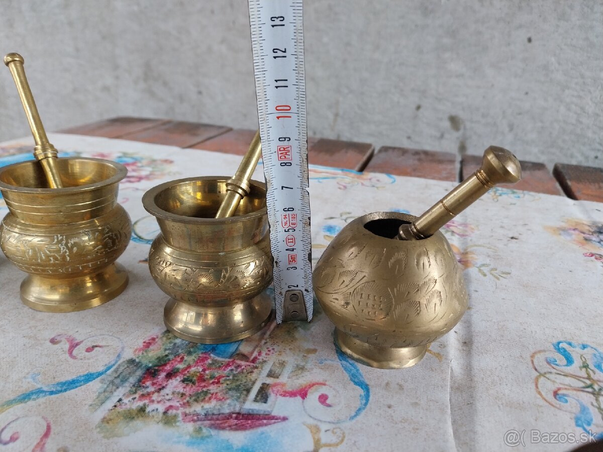 Mosadzné mažiare 15€ kus - 3