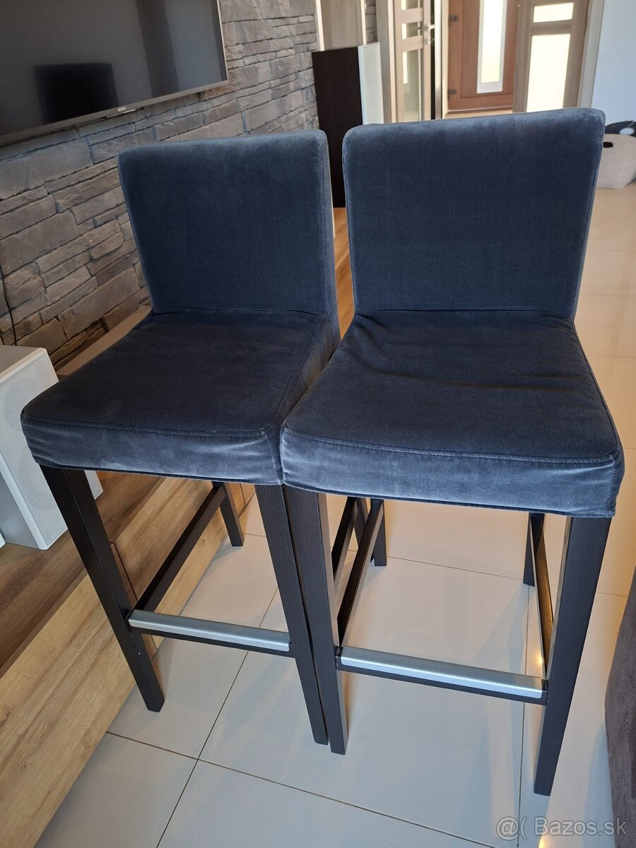Predám barové stoličky Henriksdal Ikea - 3