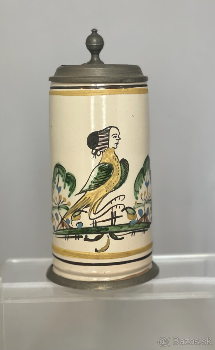 Fajansový valcový krčah - 3