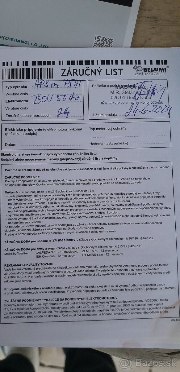 Prietokové čerpadlo LEO - 3