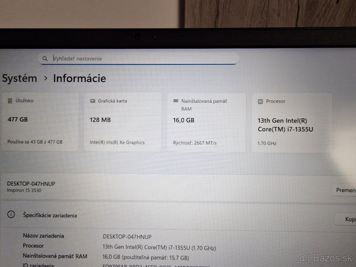 Dell inspirion 15 3530 - 3