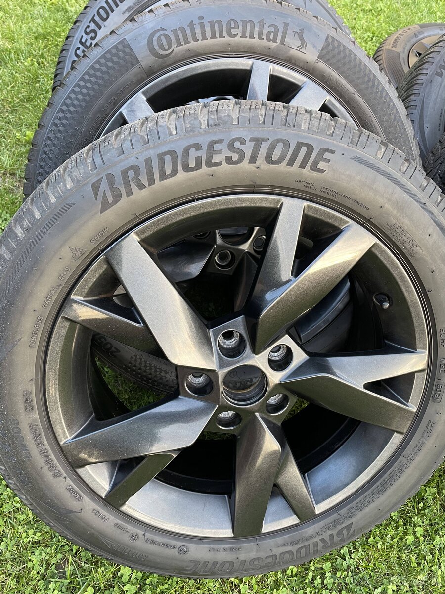ALU disky skoda VW,AUDI Seat 205 55 R17 zimné 5x112 - 3