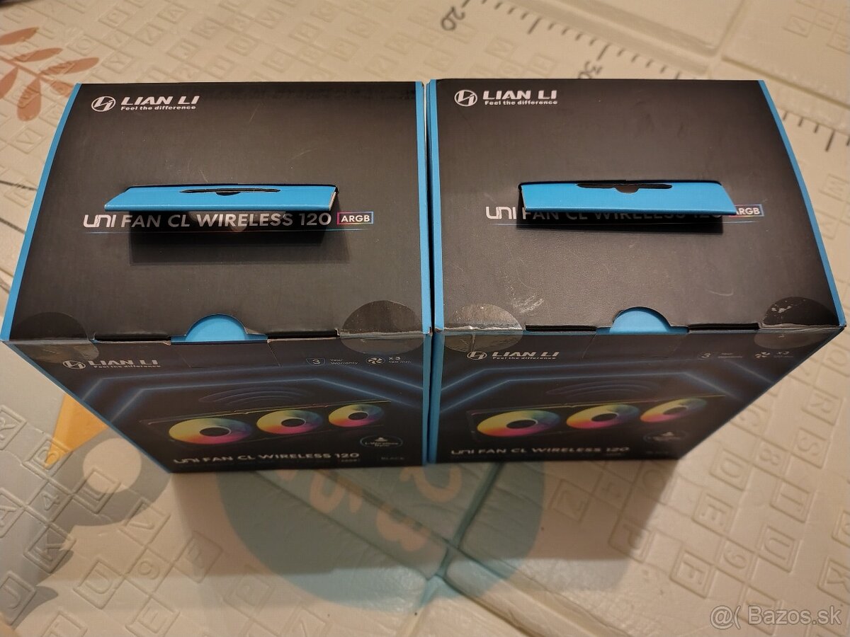 Lian Li UNI FAN CL Wireless Fan, 3x-Pack - 120mm, black - 3