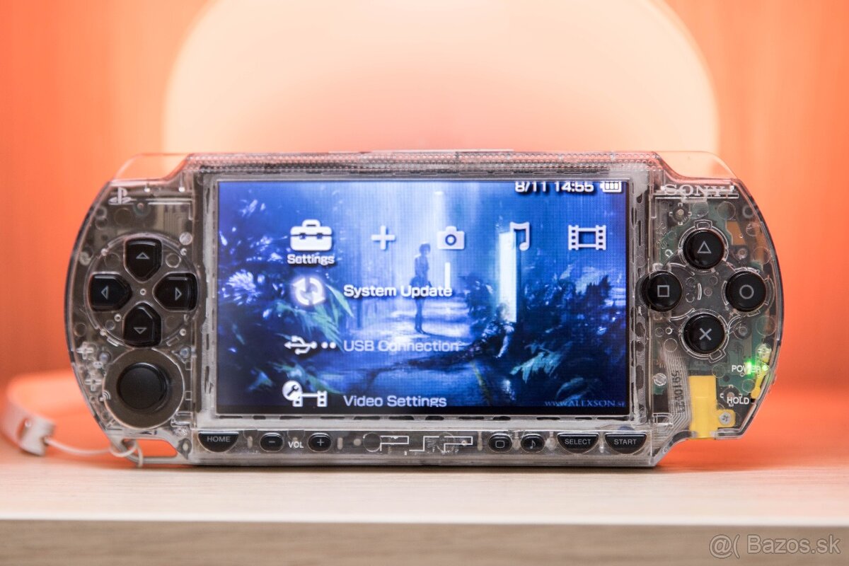 Sony PSP 1004 clear 64 GB | IPS displej | PS Vita joystick - 3