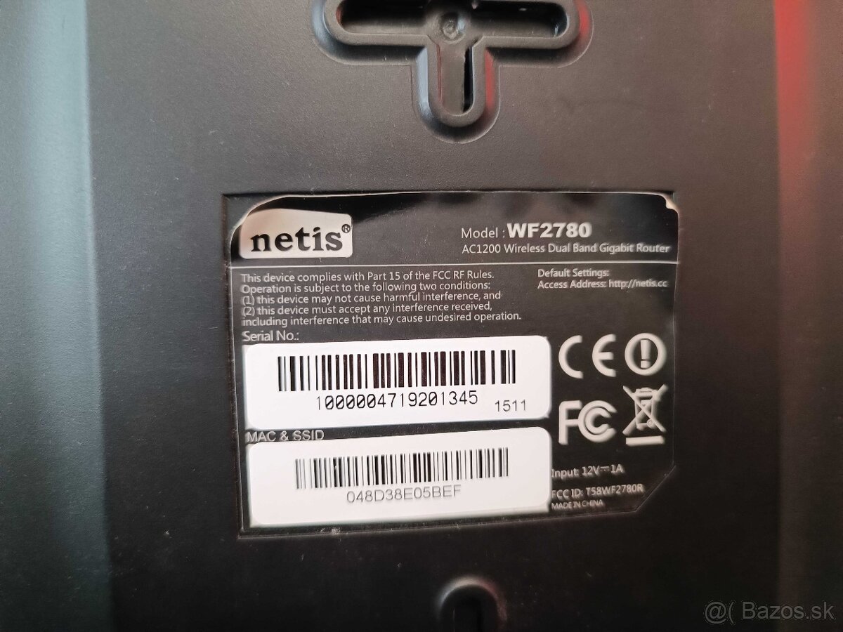 Predam WiFi router Netis WF2780 - 3