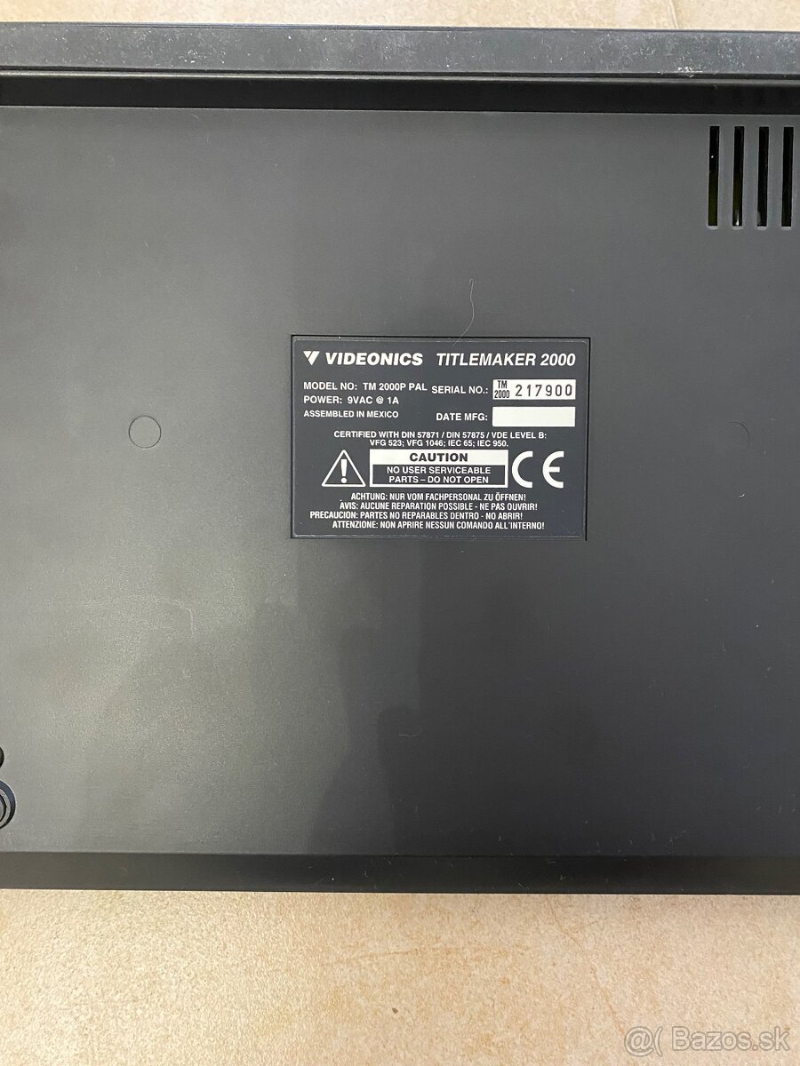 Titulkovač a video mixer - 3