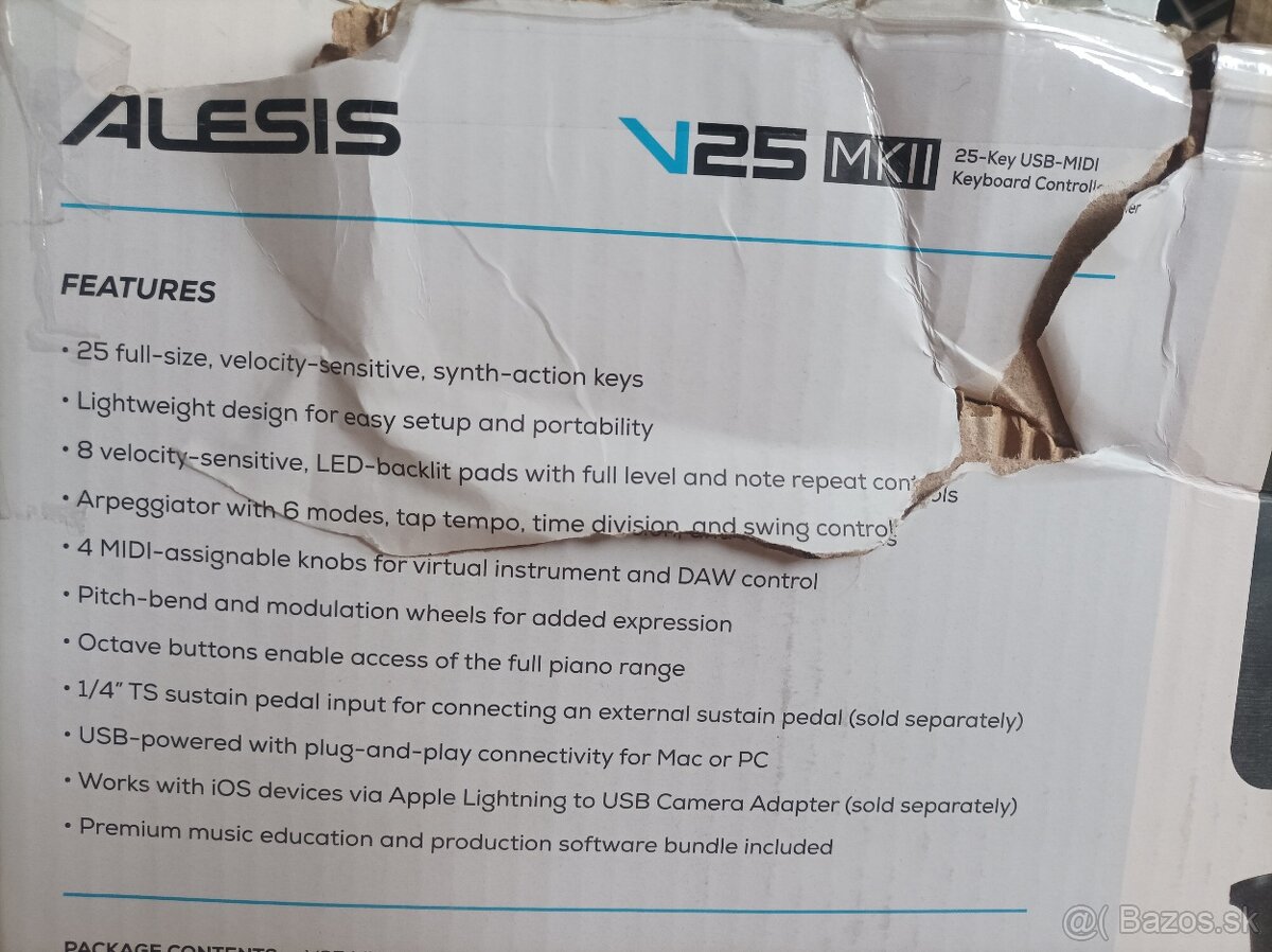 Midi klávesy - kontroler Alesis - 3