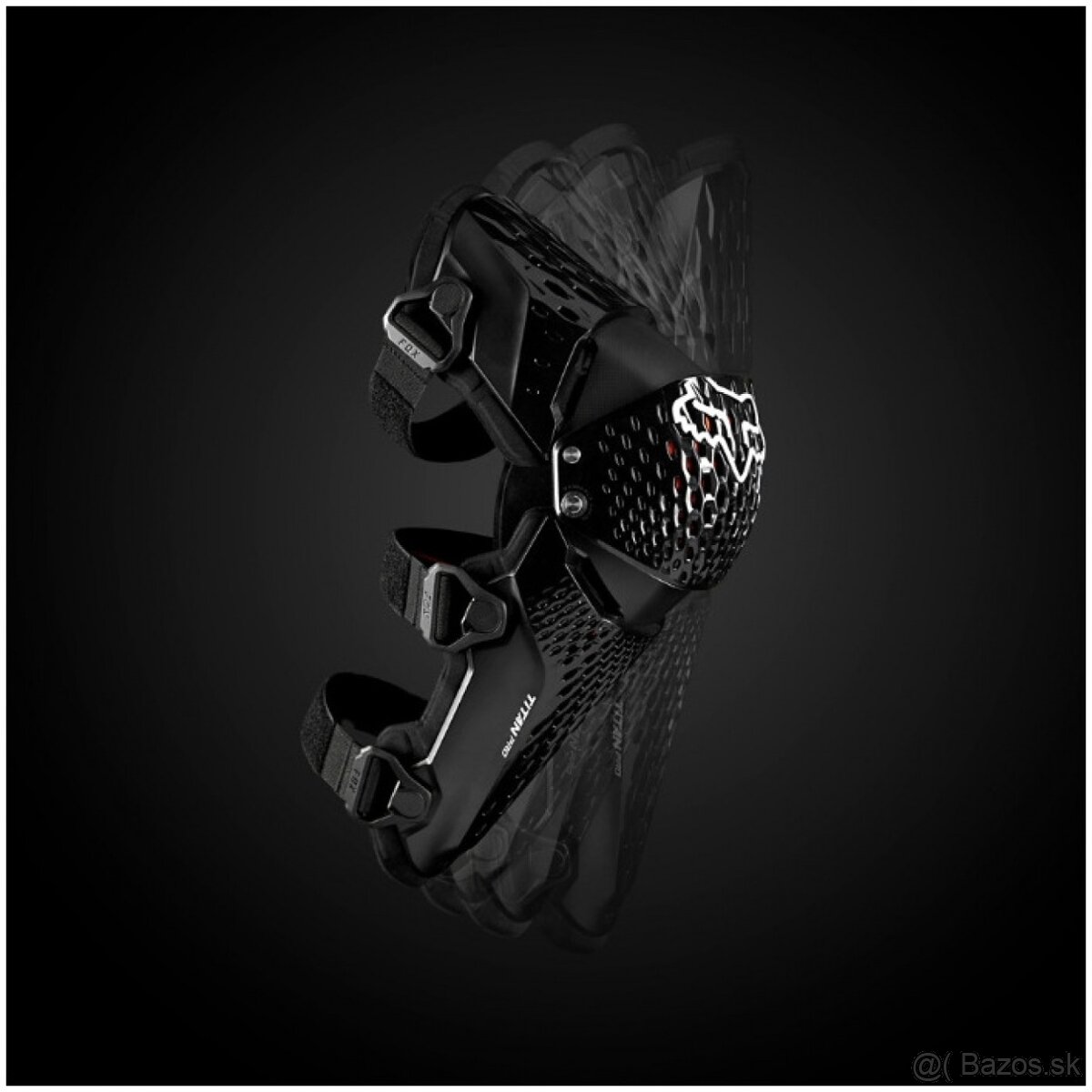 FOX chrániče kolien TITAN PRO D3O black - 3