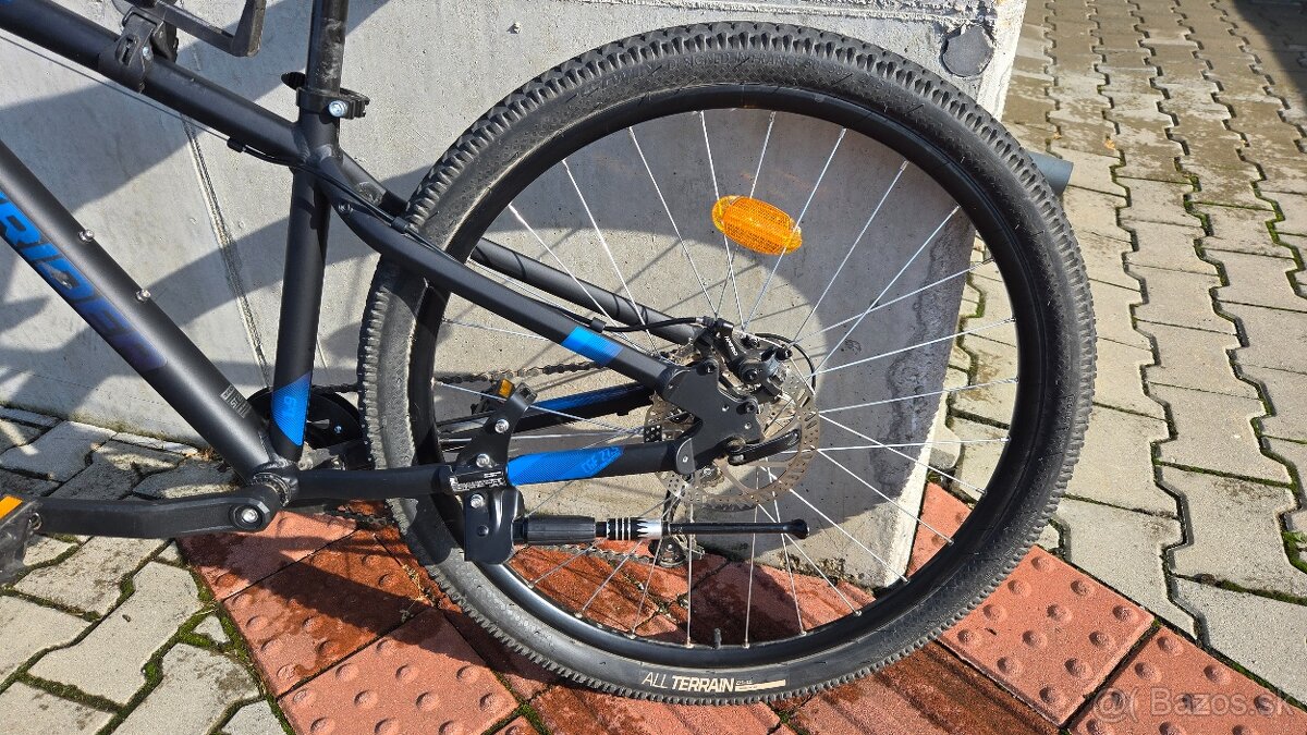 Predám Horský bicykel Rockrider ST 120 27,5" modro-čierny - 3