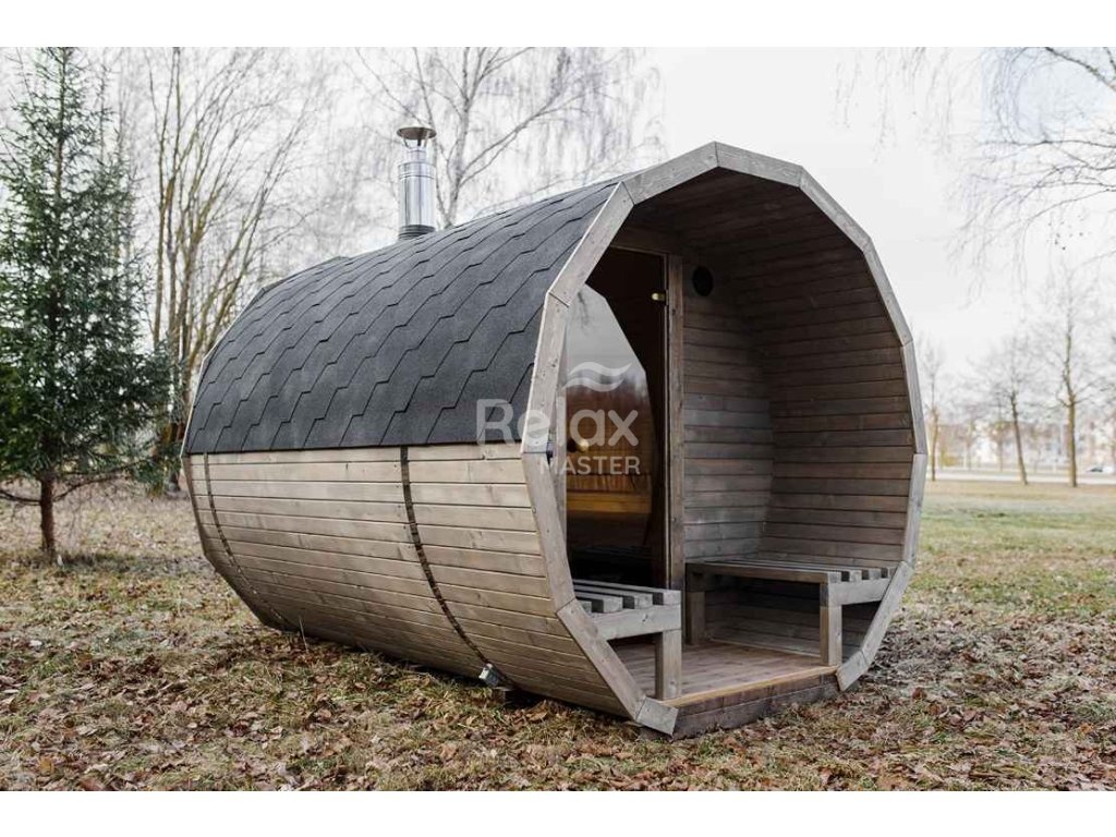 Finská sudová sauna 3m Premium - 3