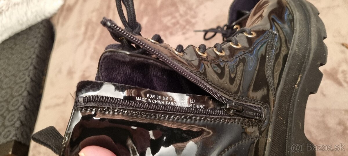 Lakované čižmy h&m 35 - 3