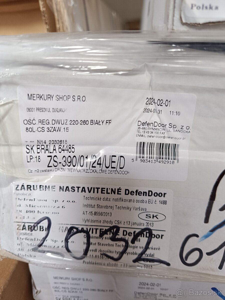 Predáme obložkové zárubne GÓRA biele - 3