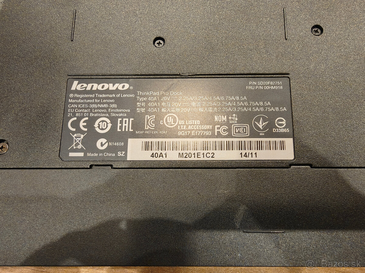 Dokovacia stanica Lenovo Thinkpad Pro dock - 3