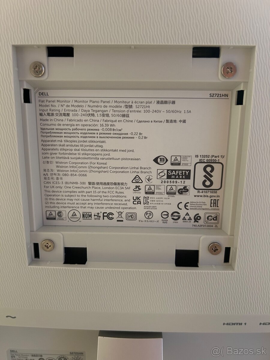 Dell S2721HN – 27” Full HD - 3