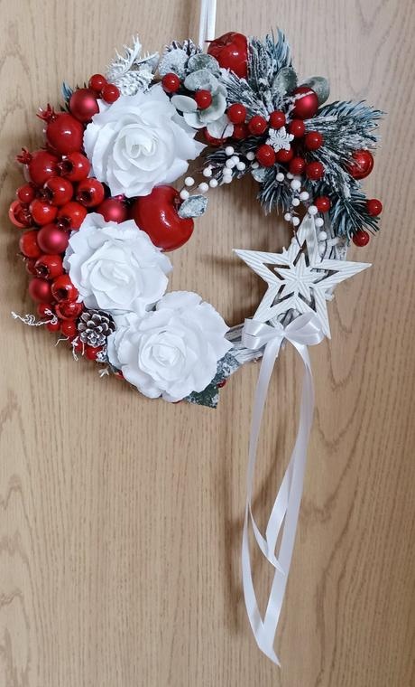 Krásny Vianočný veniec priemer 30cm - nový - 3