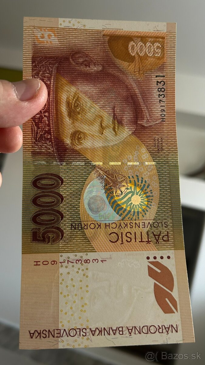 Bankovky Slovensko 5000 SK 1999 UNC - 3