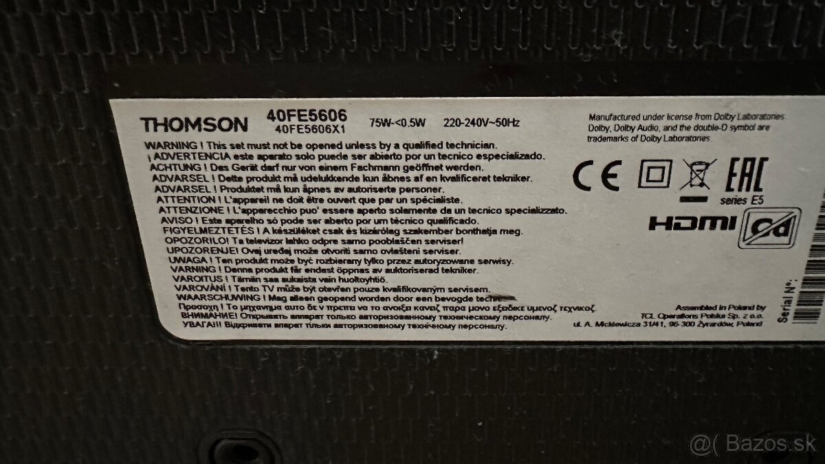 PREDÁM Smart TV THOMSON - 3