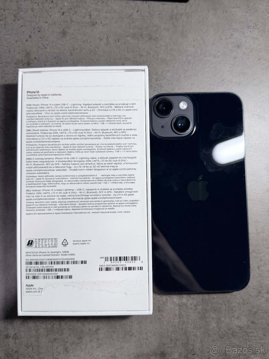 Iphone 14, 128GB, Midnight Blue - 3