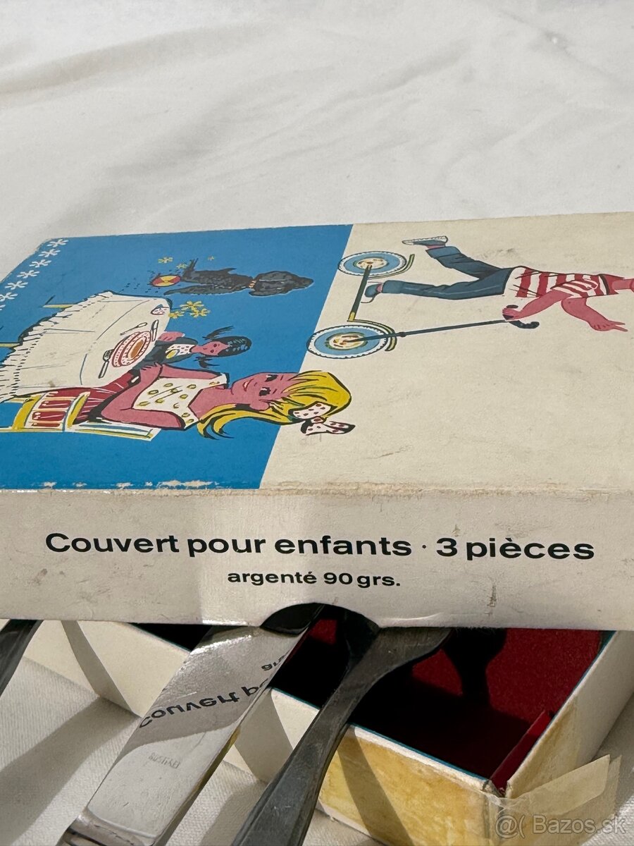 Vintage detsky postriebreny pribor - 3