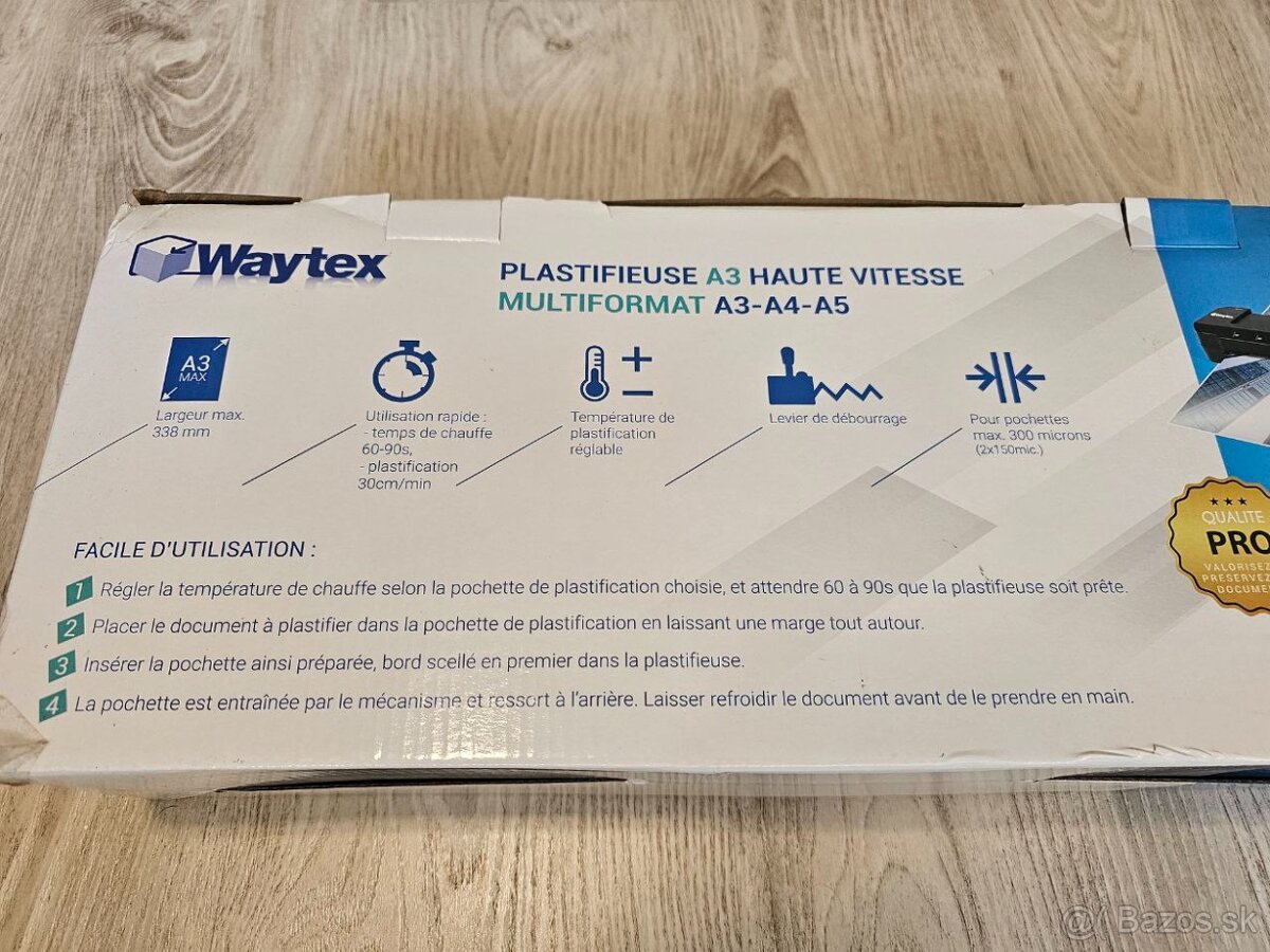 Laminátor A3 (do 2 x 150 mikrónov) - nepoužívaný - 3