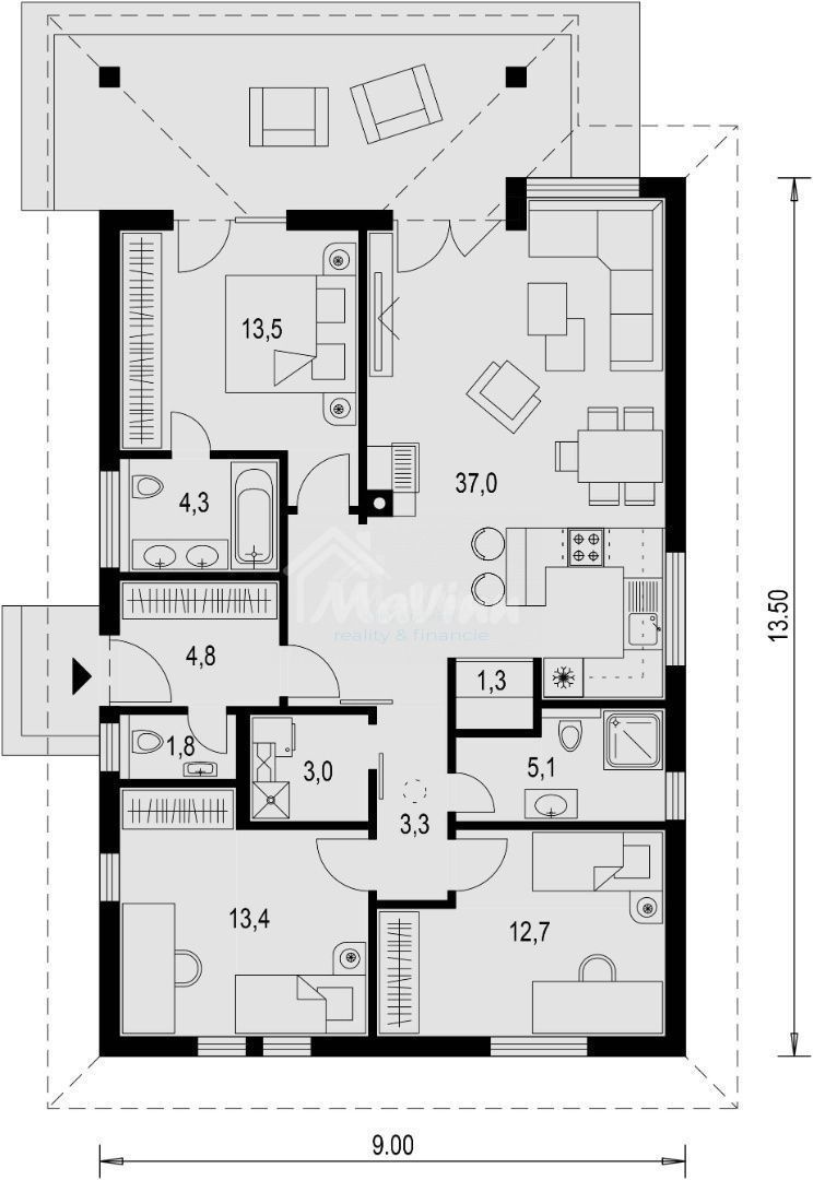 NOVOSTAVBA dokončená v obci Šišov poz.700m2 - 3
