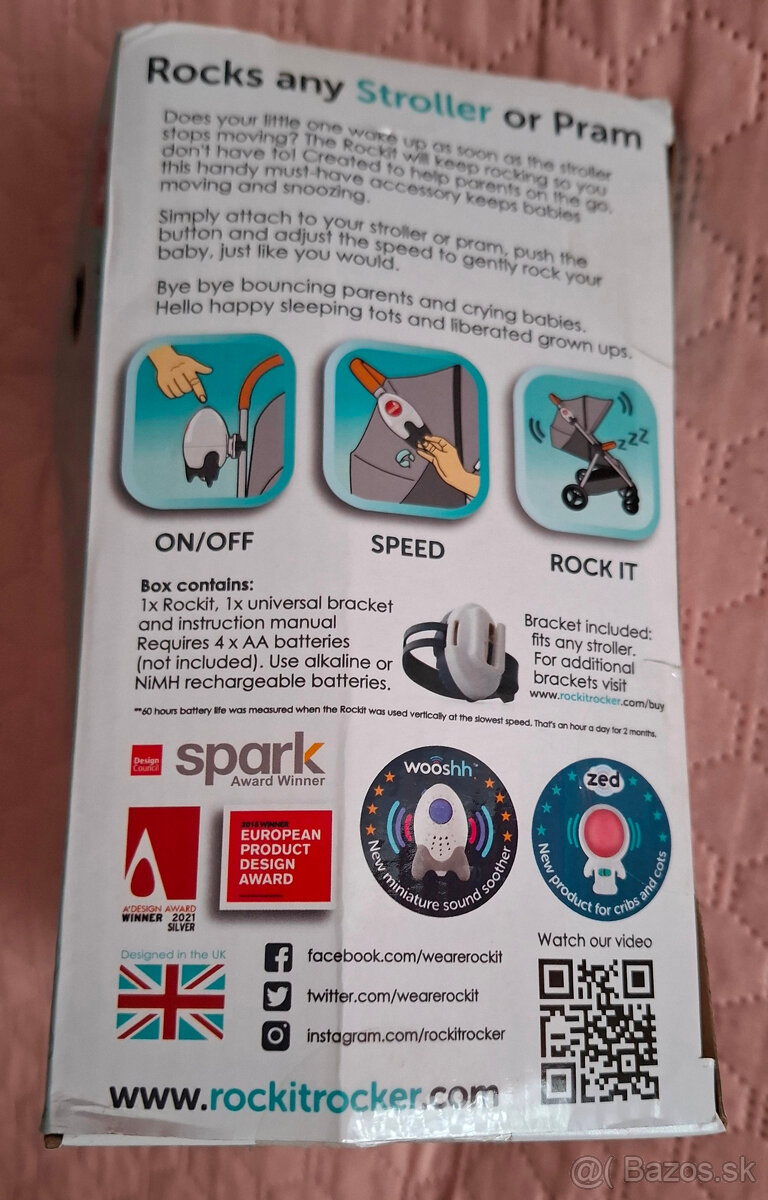 ROCKIT - automatická hojdačka na kočík - 3