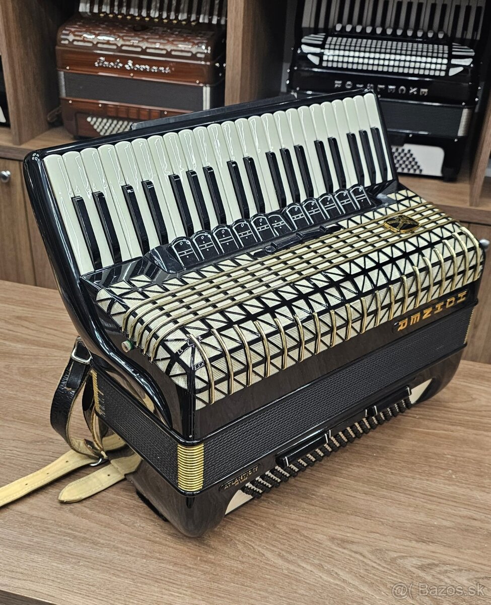 Predám akordeón Hohner Atlantic De Luxe. 120 Basový - 3