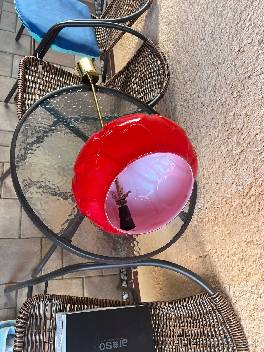 Retro červený Luster - 3