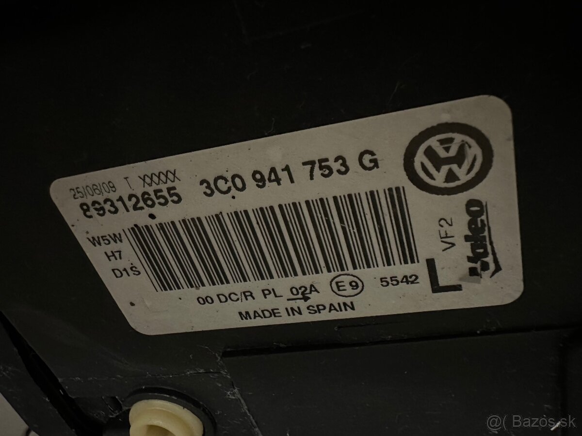 Vw passat b6 predné bixenon svetlomety - 3