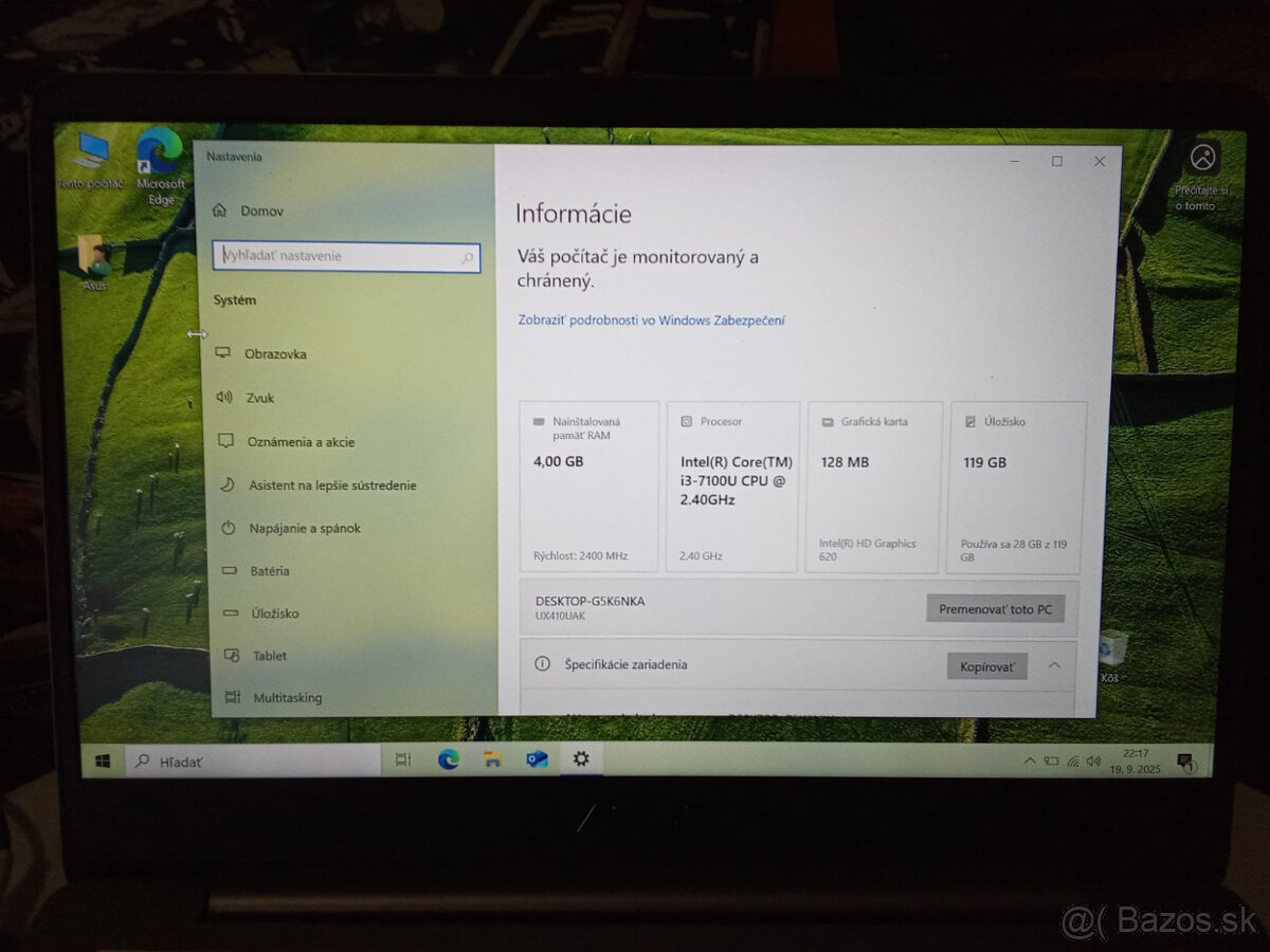 Asus ZENBOOK 14" fullHD | i3 | 4GB RAM | 128GB ssd - 3