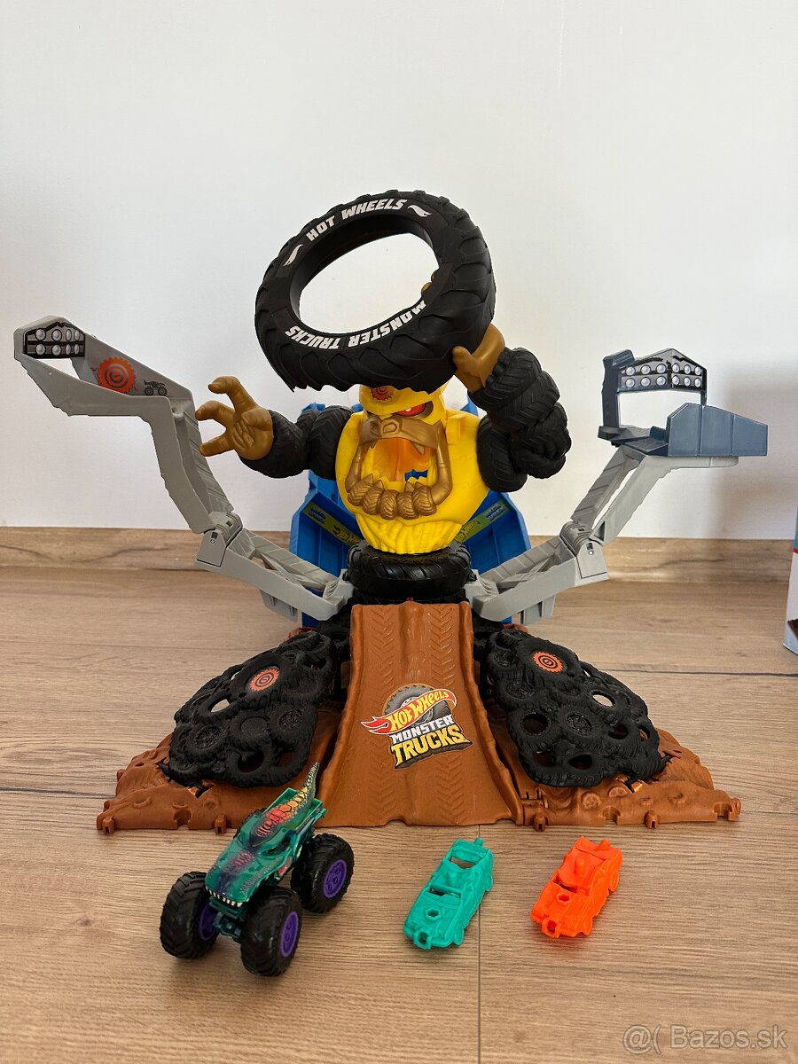 hot wheels monster trucks arena smashers mega wrex - 3