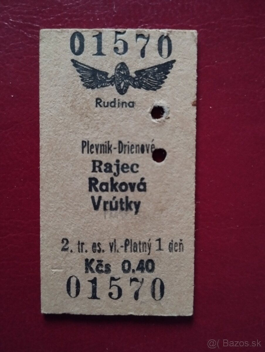 Kartónové lístky na vlak - 3