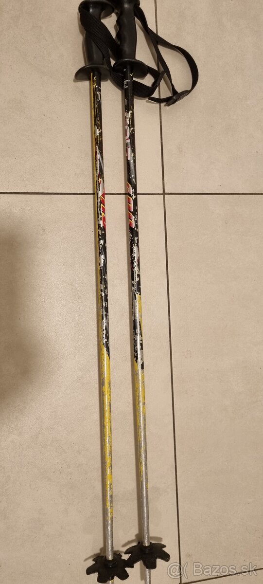 detské lyžiarske paličky 2x 85 a 88cm - 3