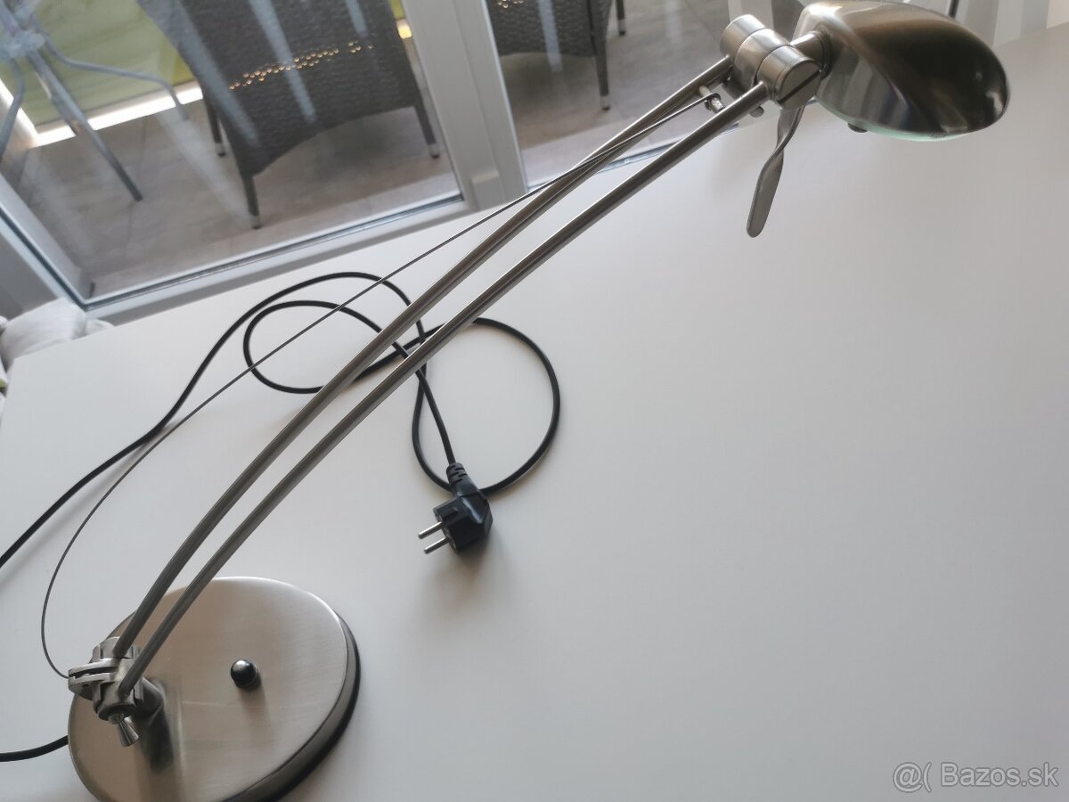 Stolová lampa - strieborná - 3