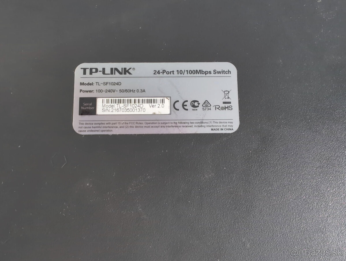 100mbit 24 port switch TP-Link TL-SF1024D - 3
