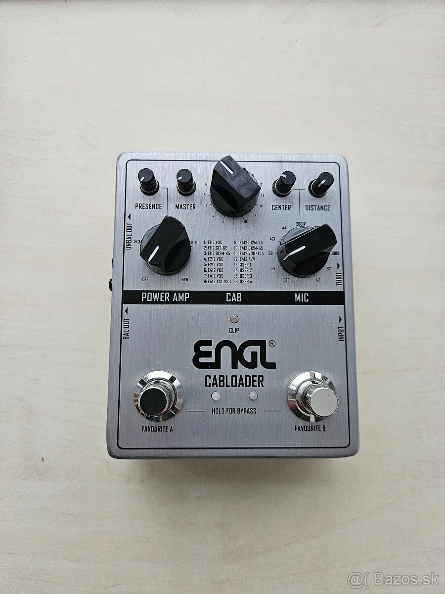 Gitarový pedál ENGL Cabloader - IR box, DI box, poweramp sim - 3