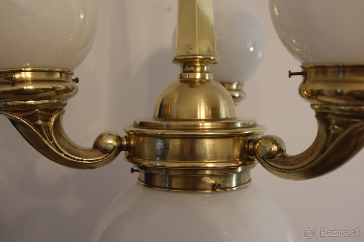 Starožitný mosadzný luster. - 3