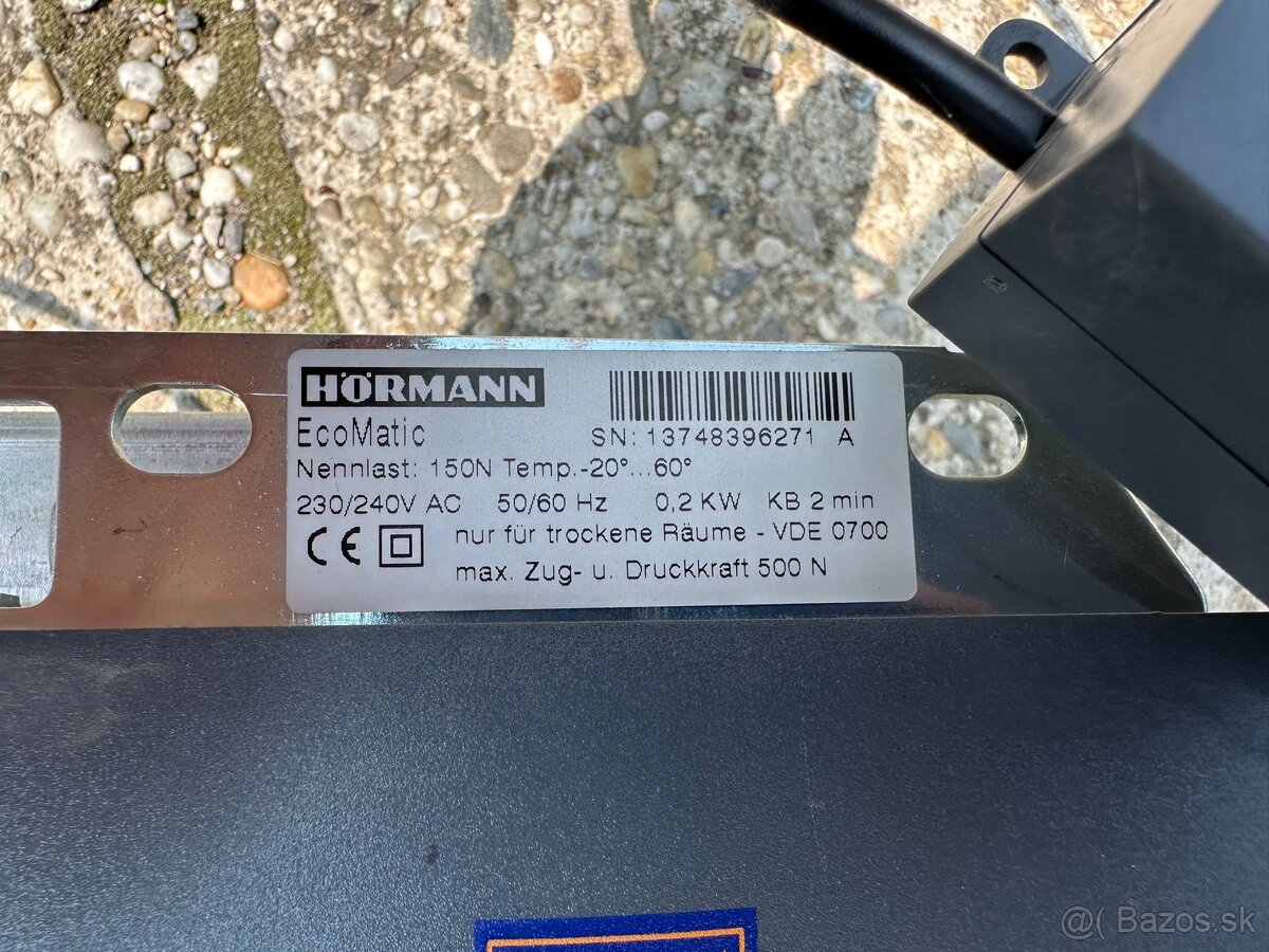 Predám pohon na garážovú bránu Hörmann Ecomatic - 3