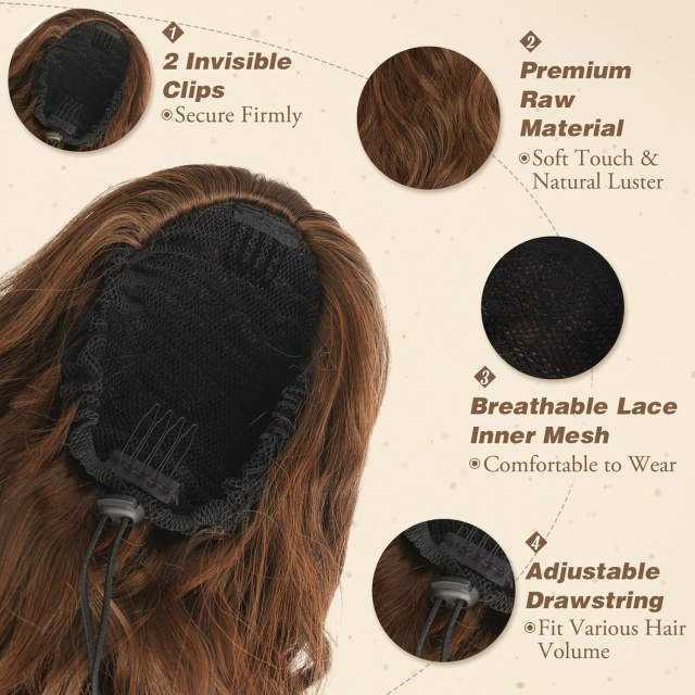 Príčesok cop- 68cm - 3