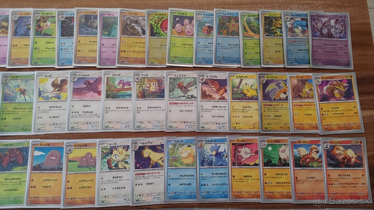 Predám kanto 151 Pokemon karty japonske - 3