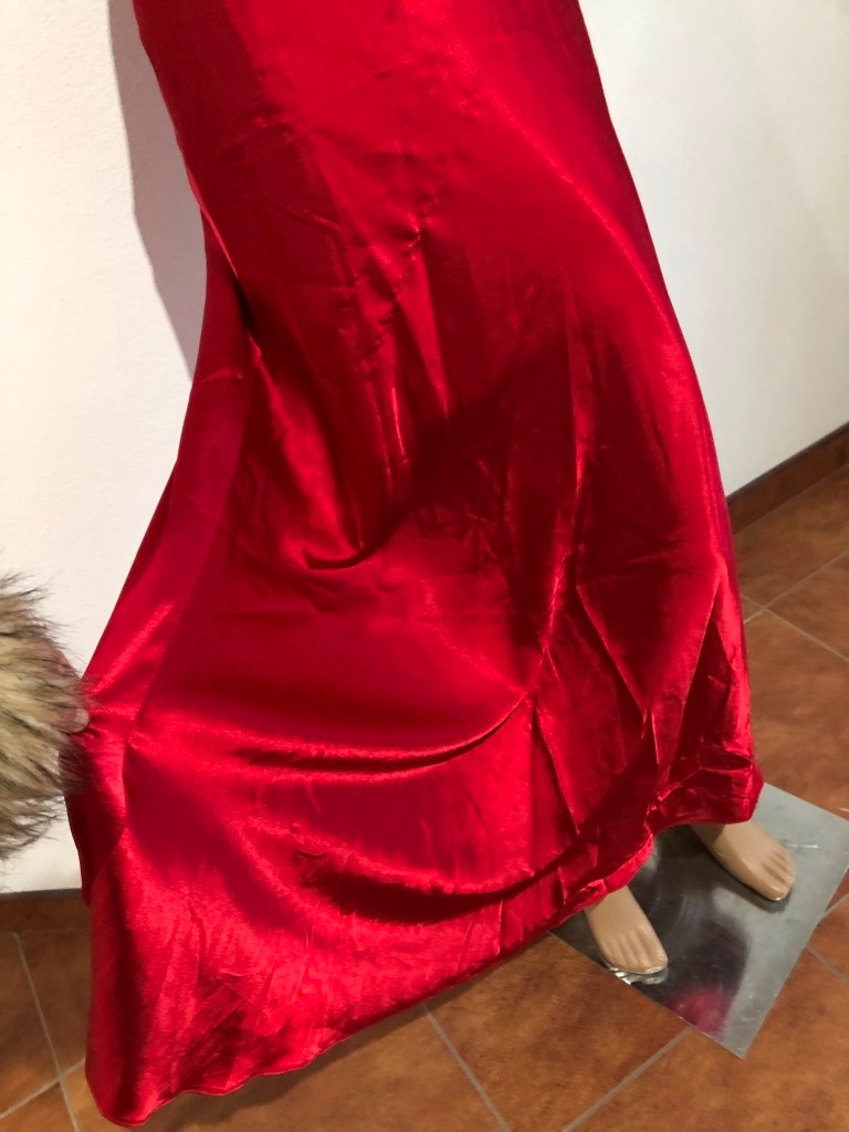 červene plesove šaty, vel S - 3