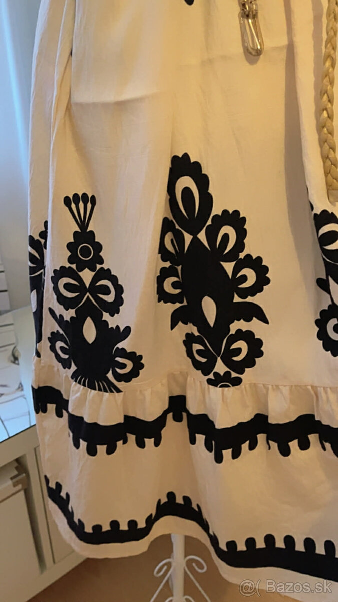 čierno béžové šaty - 3