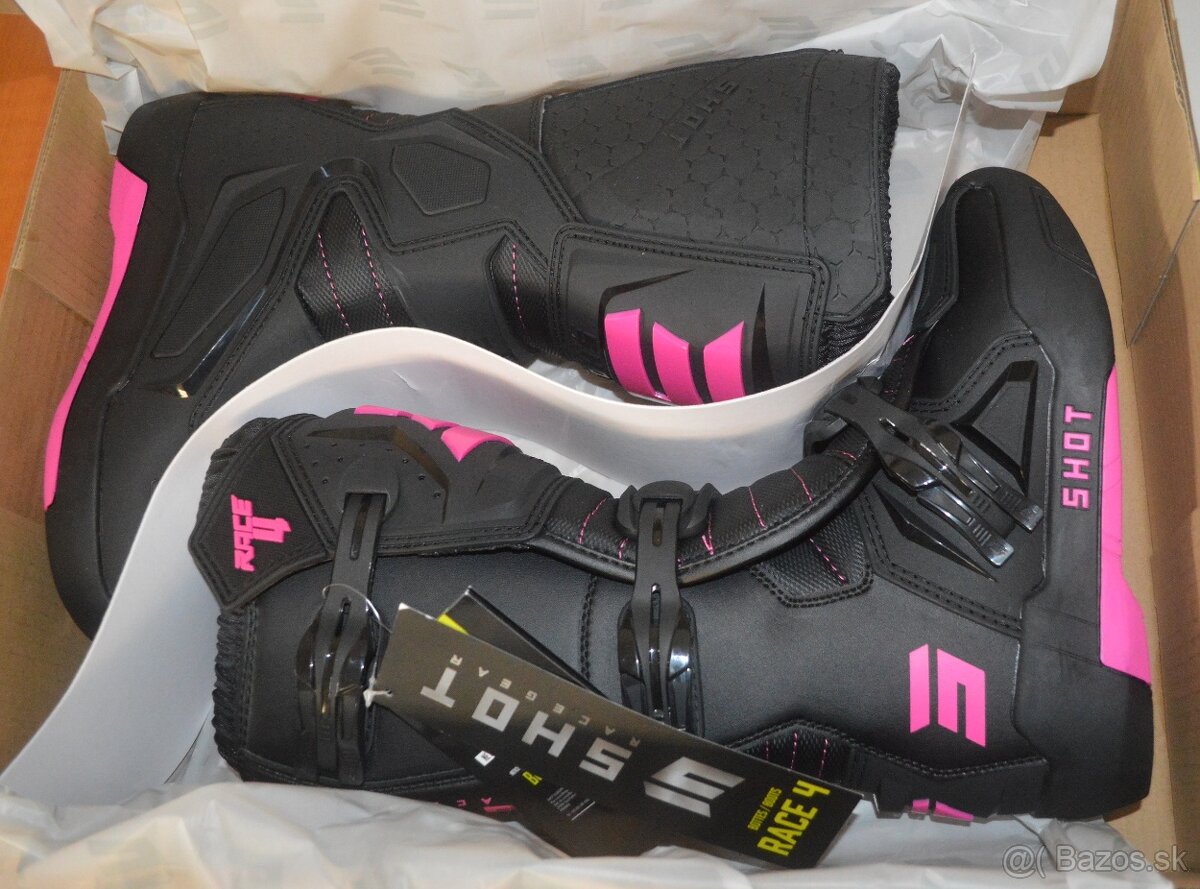 Topánky ružové fluo SHOT - 3