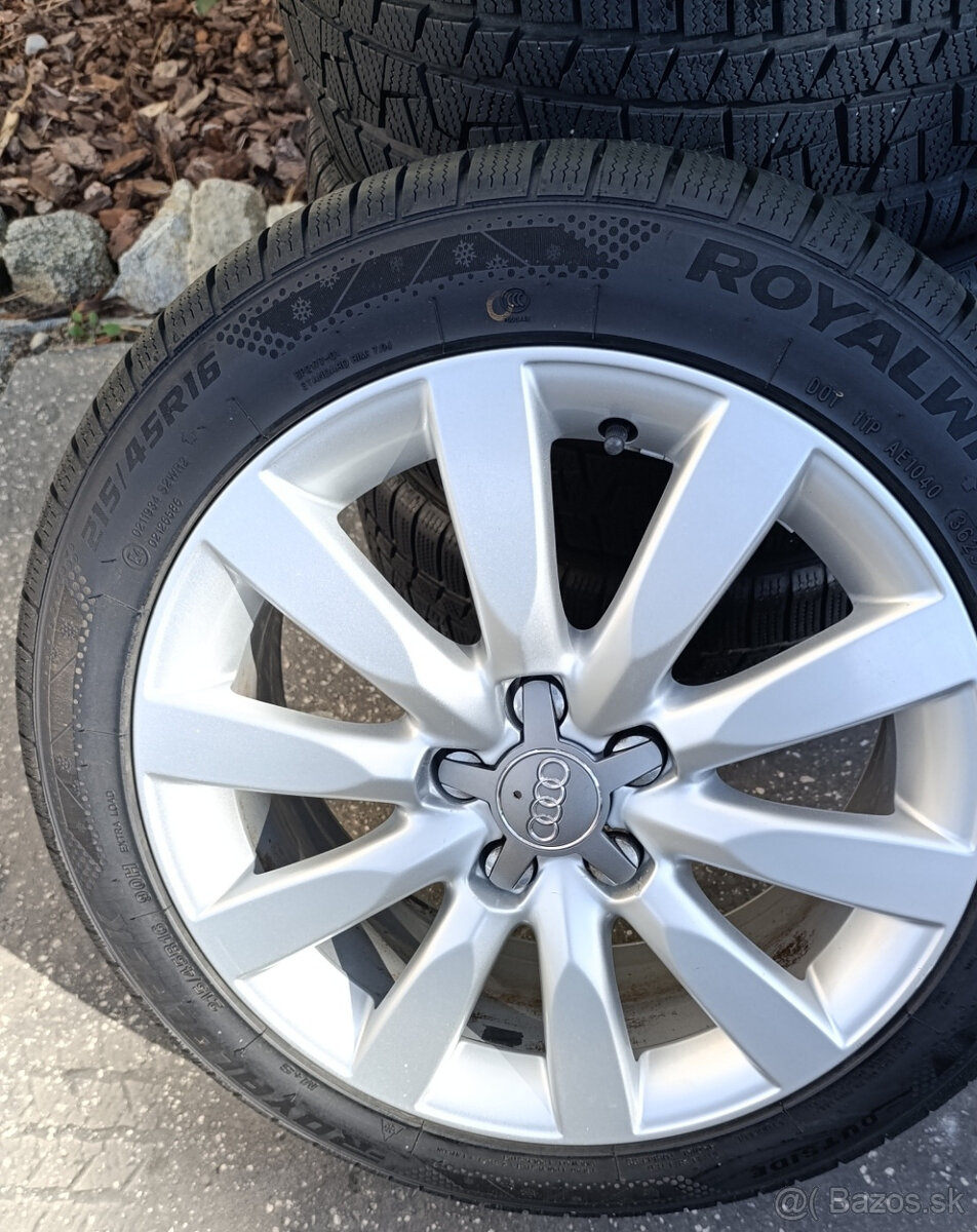 Predám zimné kolesá 5x 100 R16 J7/ET34 + zimné pneu 215/45 - 3